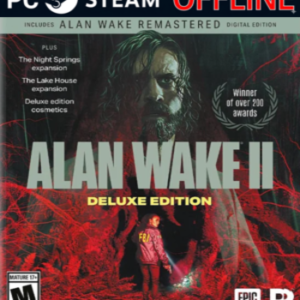 Alan Wake Remastered + Alan Wake 2 Deluxe Edition - PC Steam Offline - Mídia Digital