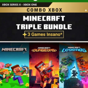 Pacote Triplo Minecraft (Trilogy Bundle) – Xbox – Mídia Digital