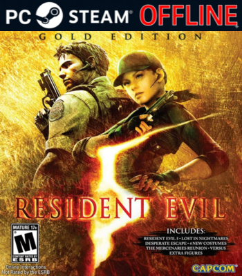 Resident Evil 5 Gold Edition - PC Steam Offline - Mídia Digital